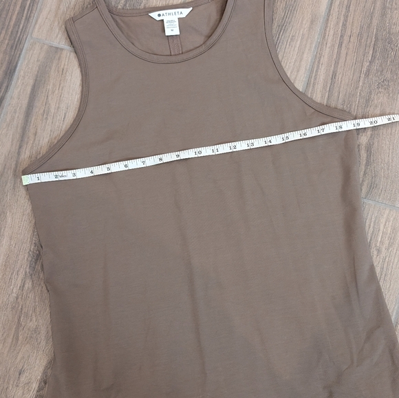 Athleta Sleeveless Tan Midi Dress - Picture 6 of 8